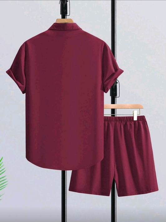 Conjunto OH ALPHA “Bordeaux Summer Set – Edición Minimalista” Talla XL
