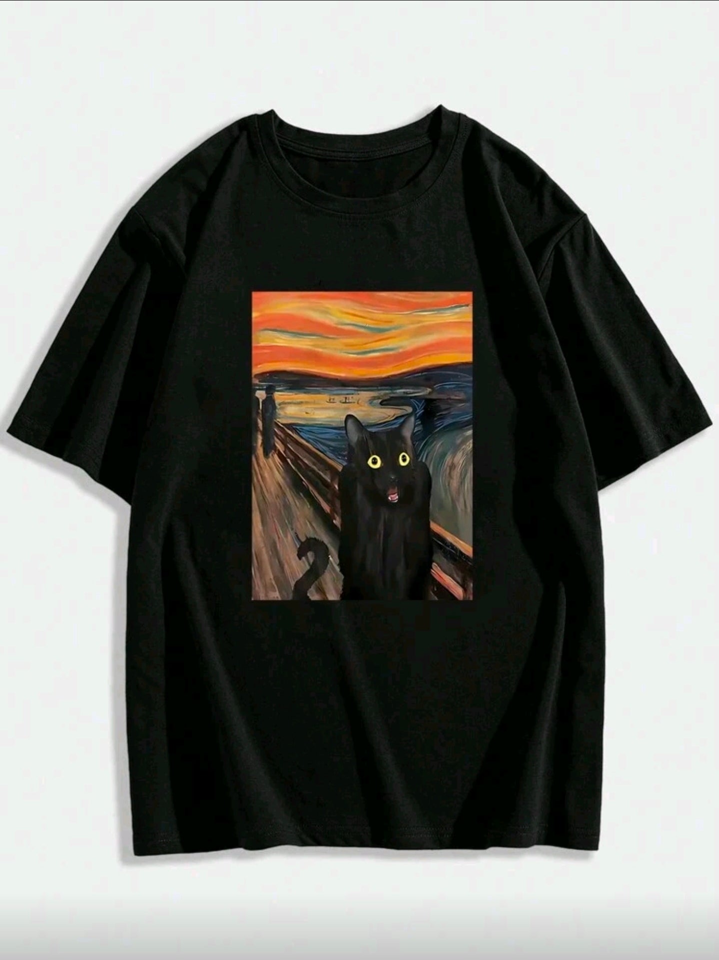 Polera OH ALPHA “The Cat Scream – Edición Artística talla M
