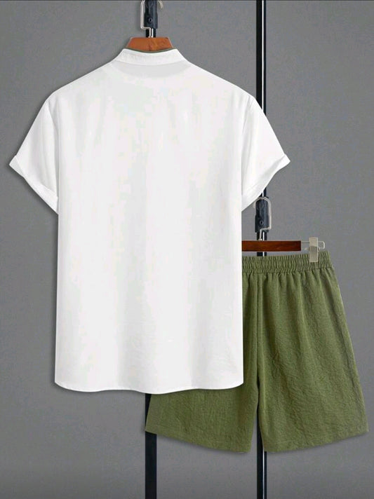 Conjunto OH ALPHA “Urban Contrast – Verde Militar” (Camisa + Short)