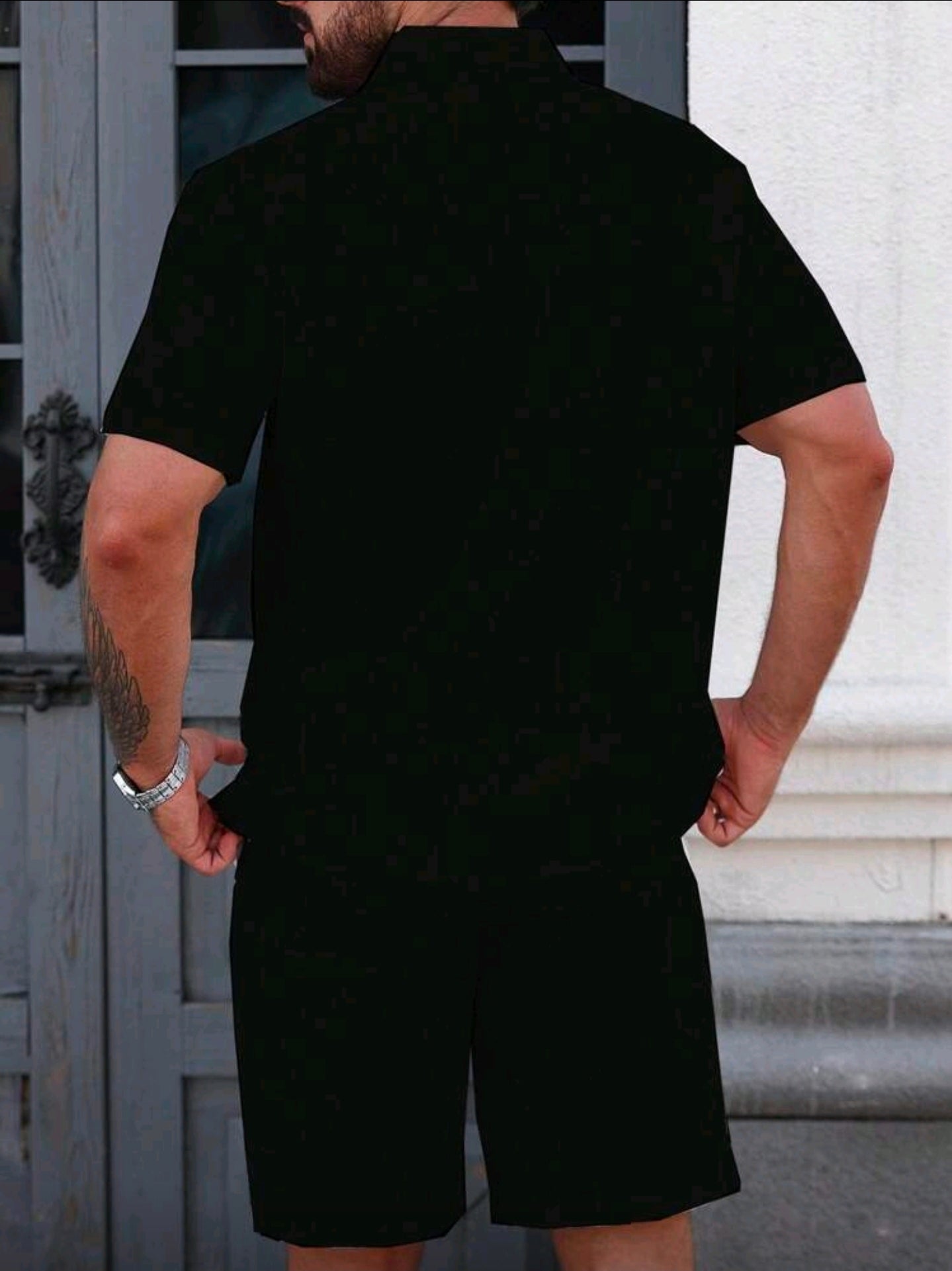 Camisa OH ALPHA “Black Line Heritage – Edición Guayabera Moderna” Talla L