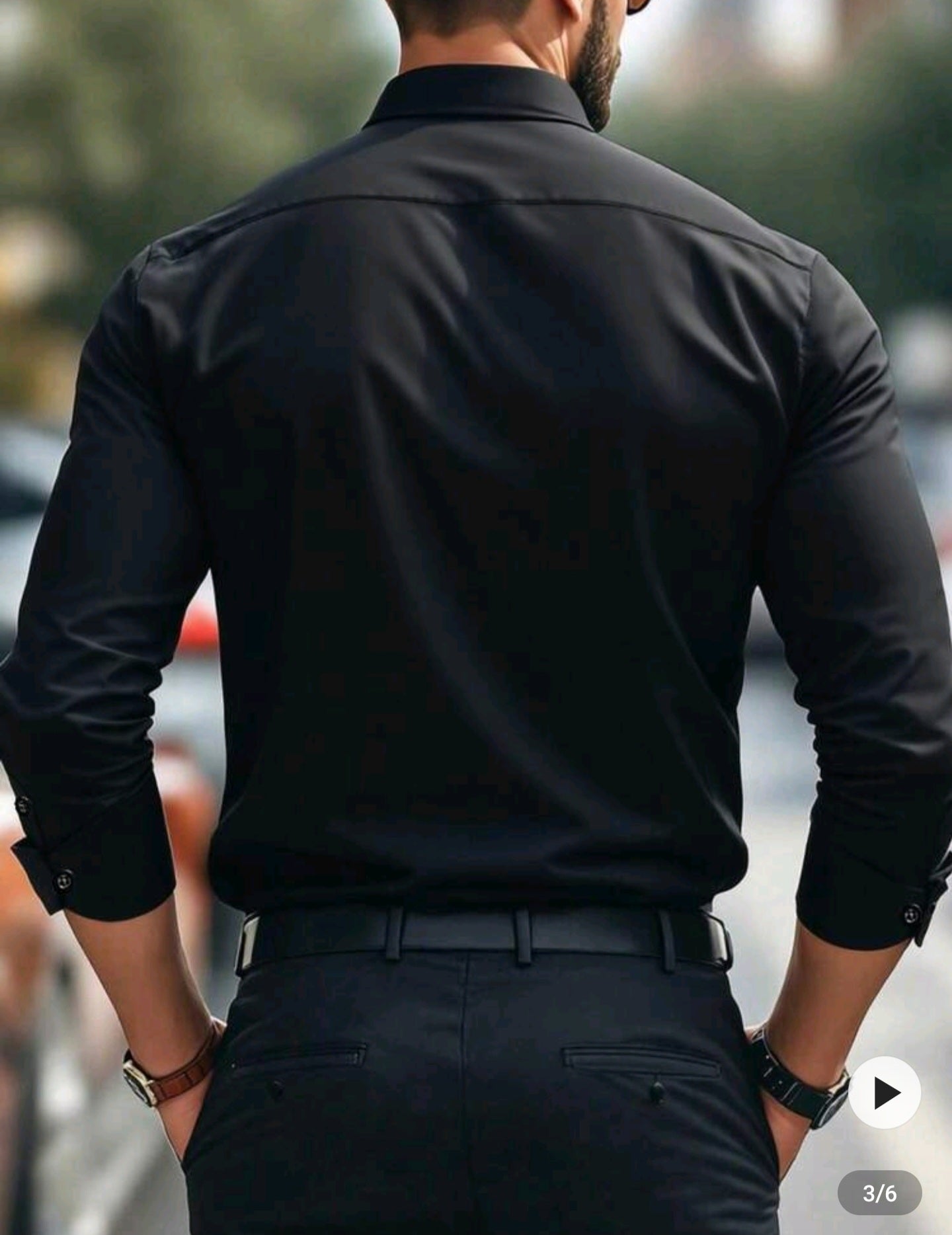 Camisa Formal Slim Fit de Manga Larga – OH ALPHA