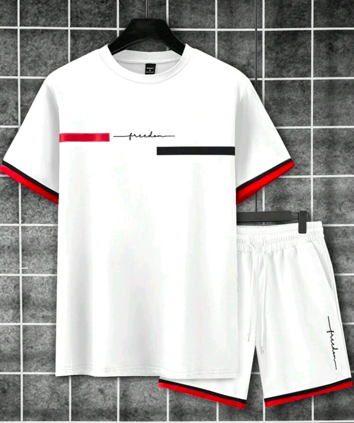 Conjunto OH ALPHA “Freedom White Edition – Summer Fit” Talla L - M