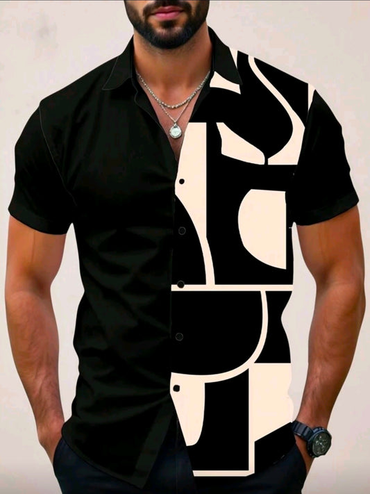 Camisa OH ALPHA “Black Abstract Split – Edición Premium”