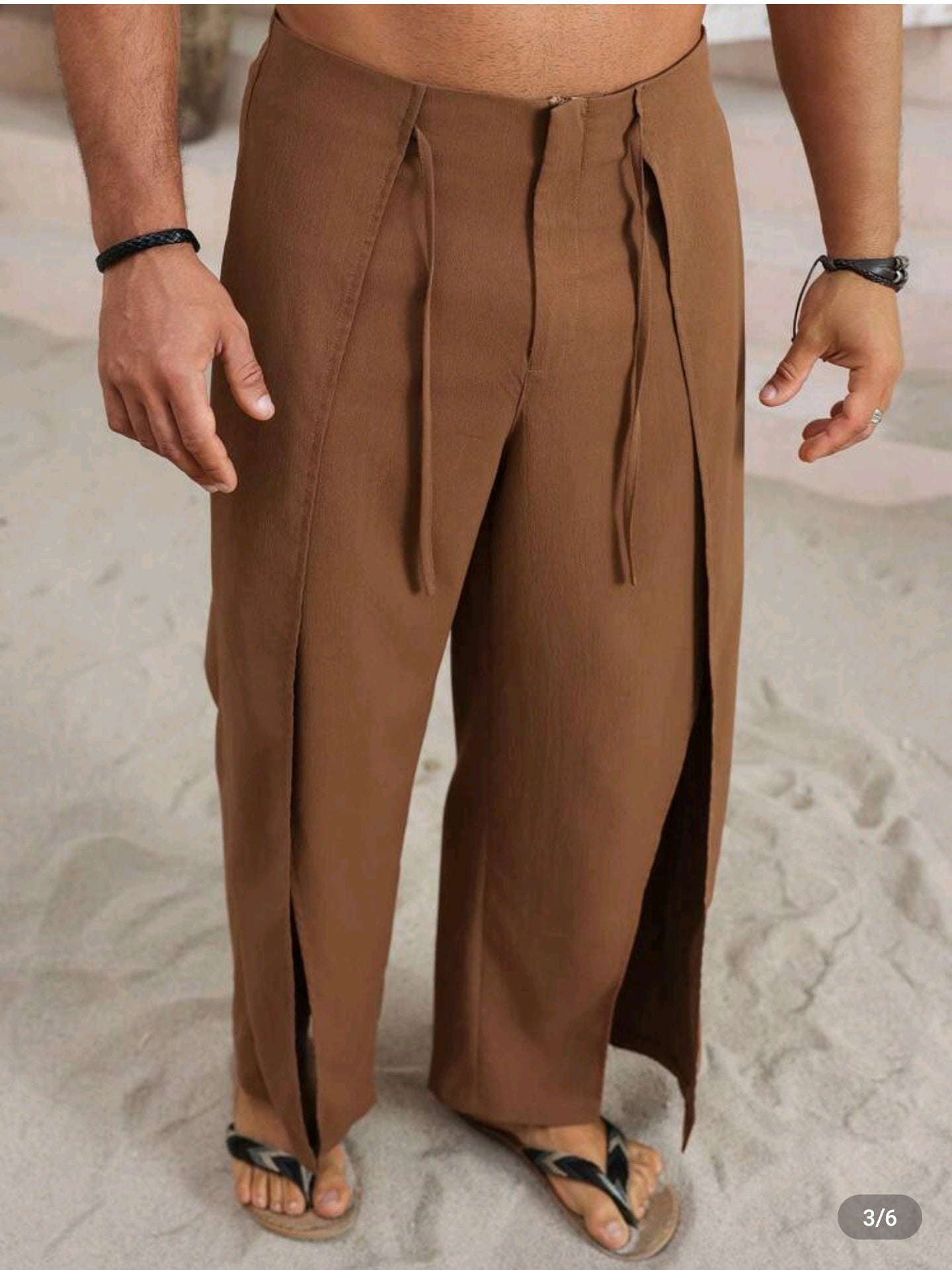 Pantalón Oversize de Pierna Abierta Estilo Minimalista Casual OH ALPHA