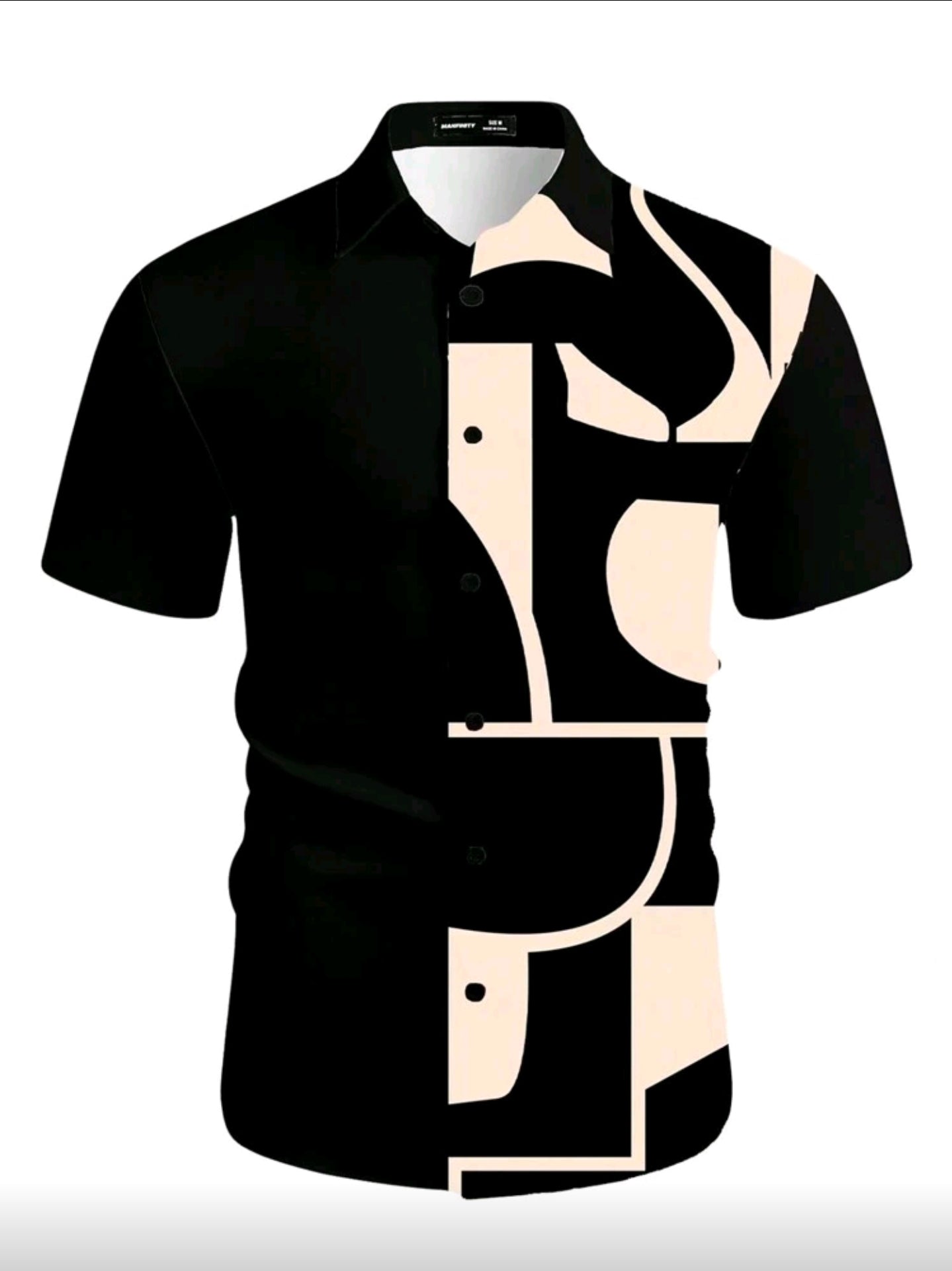 Camisa OH ALPHA “Black Abstract Split – Edición Premium”