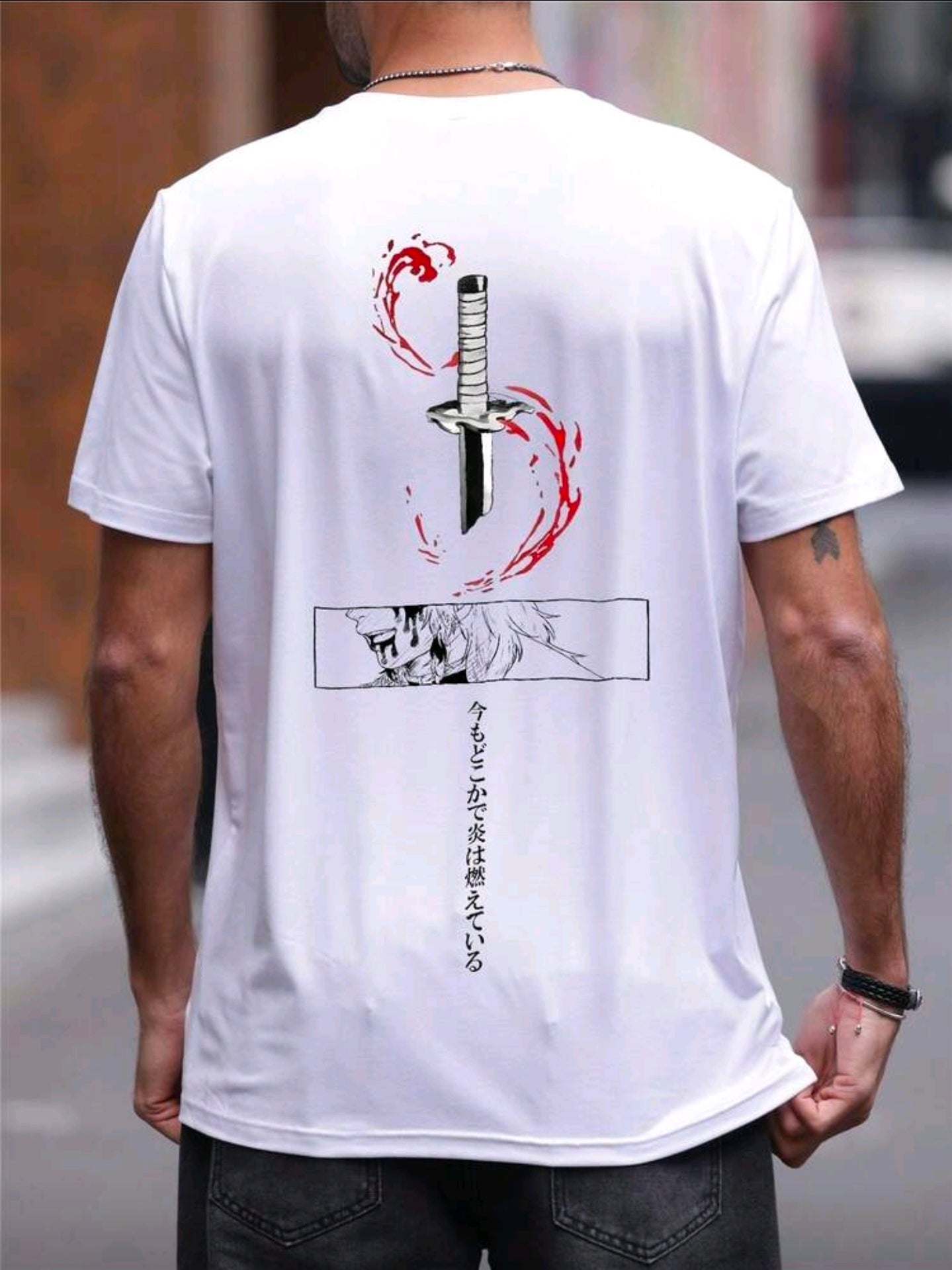 Polera OH ALPHA “Samurai Blade – Edición Street Oversize Talla L