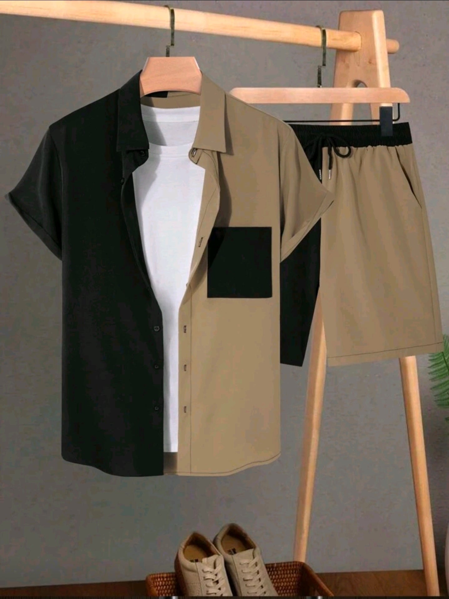 Conjunto “Dual Contrast Street Set” – Camisa + Short talla L