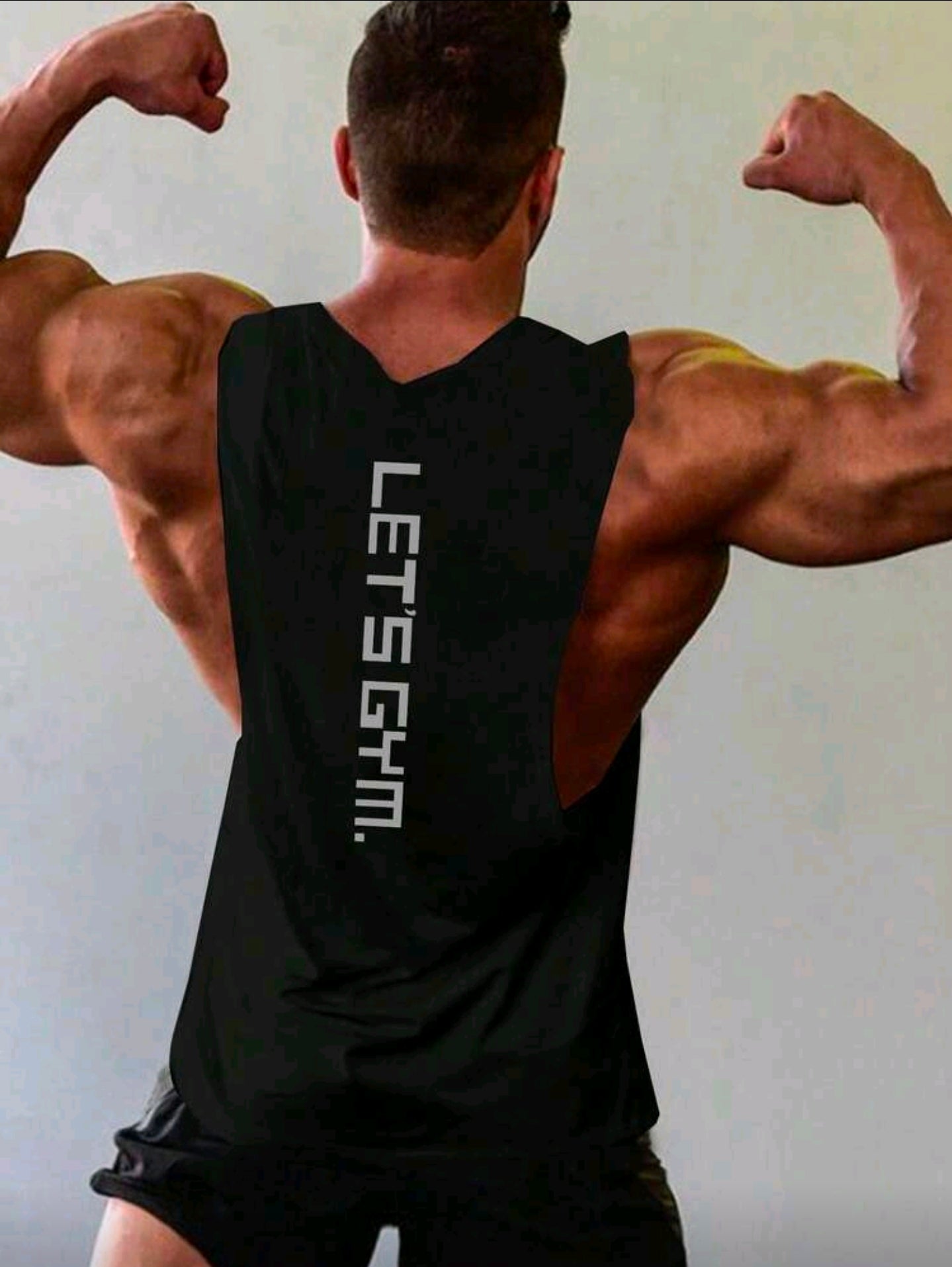 Polera OH ALPHA “Let’s Gym – Muscle Fit Tank Black Edition” Talla L