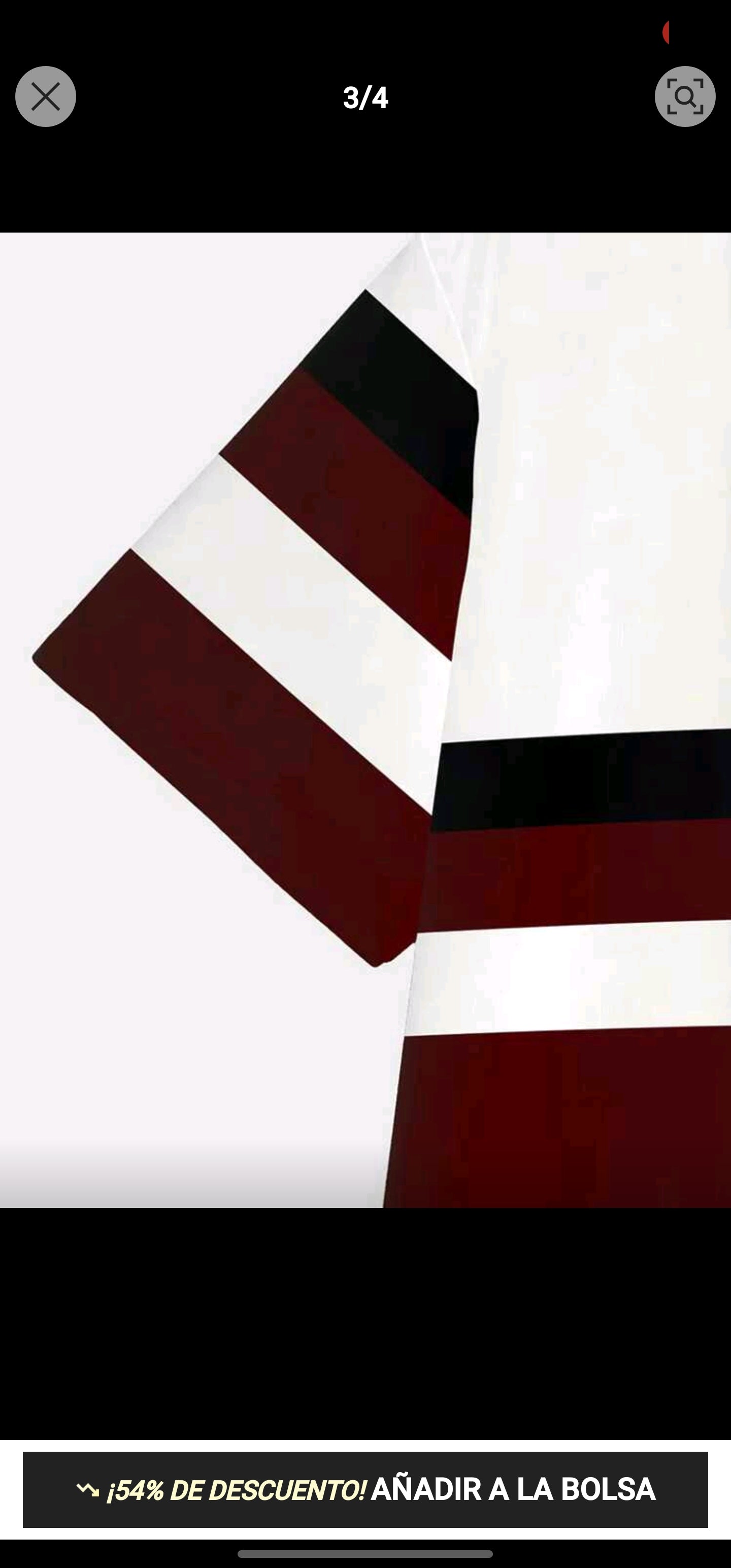 Polera OH ALPHA “Royal Stripe – Edición Burgundy & White”