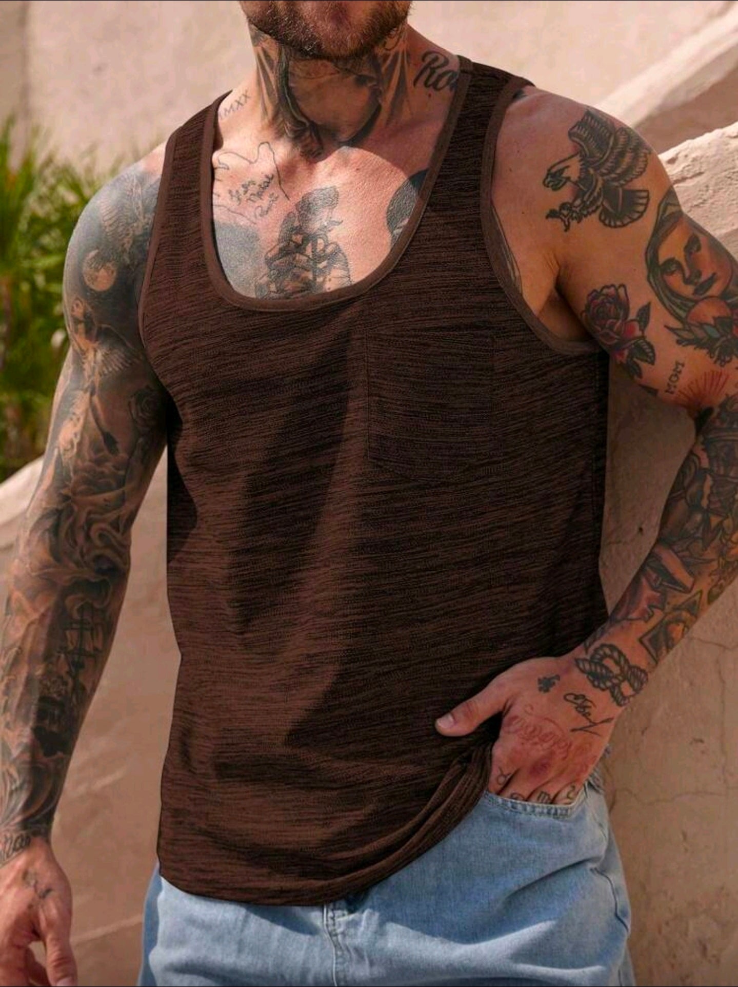 Musculosa OH ALPHA “Rust Fit – Edición Marrón