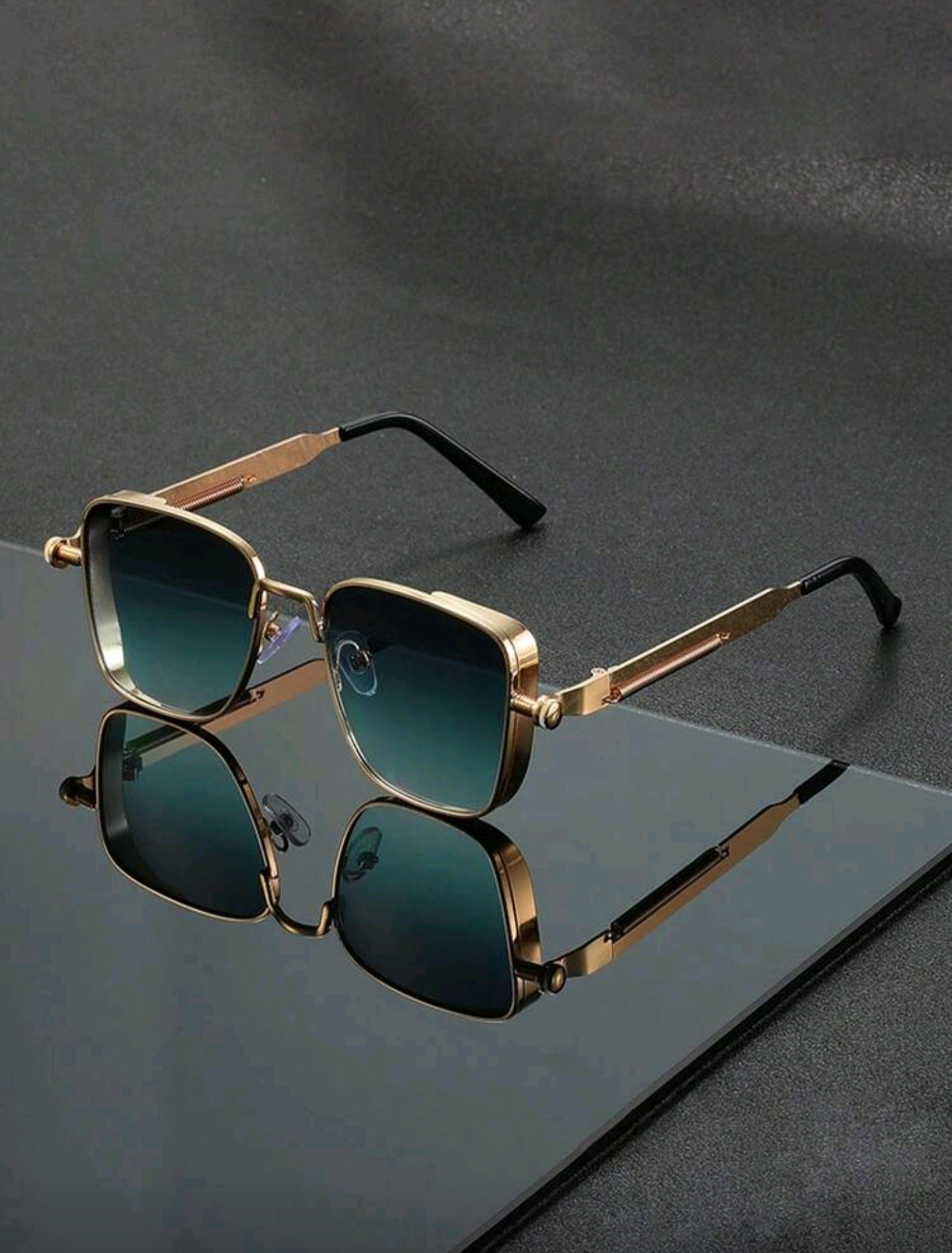 Lentes OH ALPHA Steampunk Retro Cuadrados – Marco Metálico Premium
