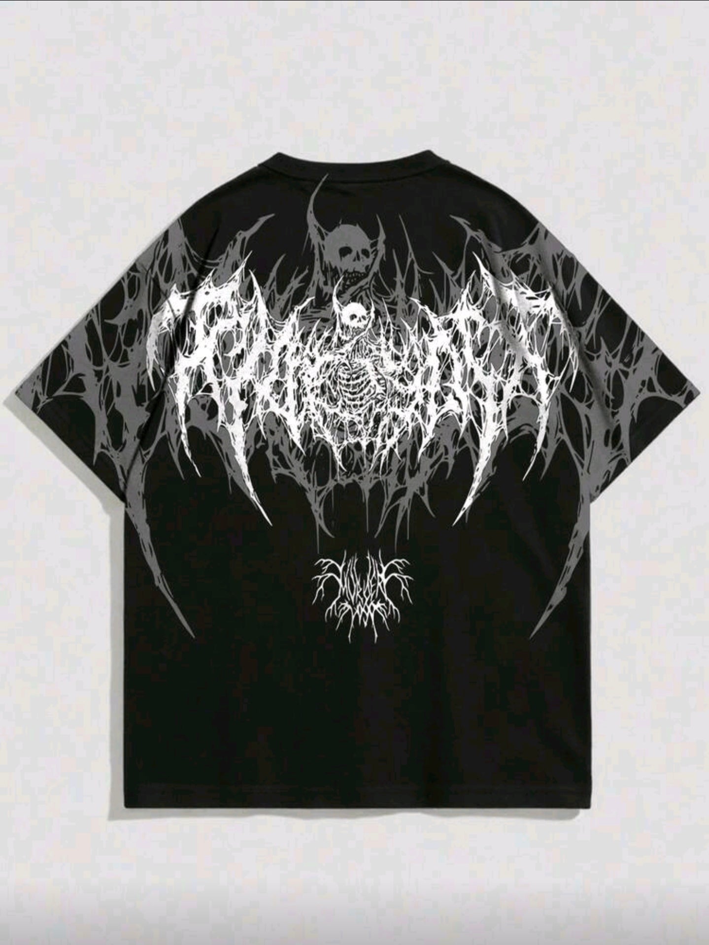Polera OH ALPHA “Dark Skull Core – Edición Black Metal”
