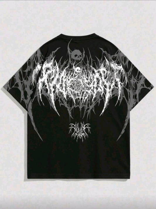 Polera OH ALPHA “Dark Skull Core – Edición Black Metal”