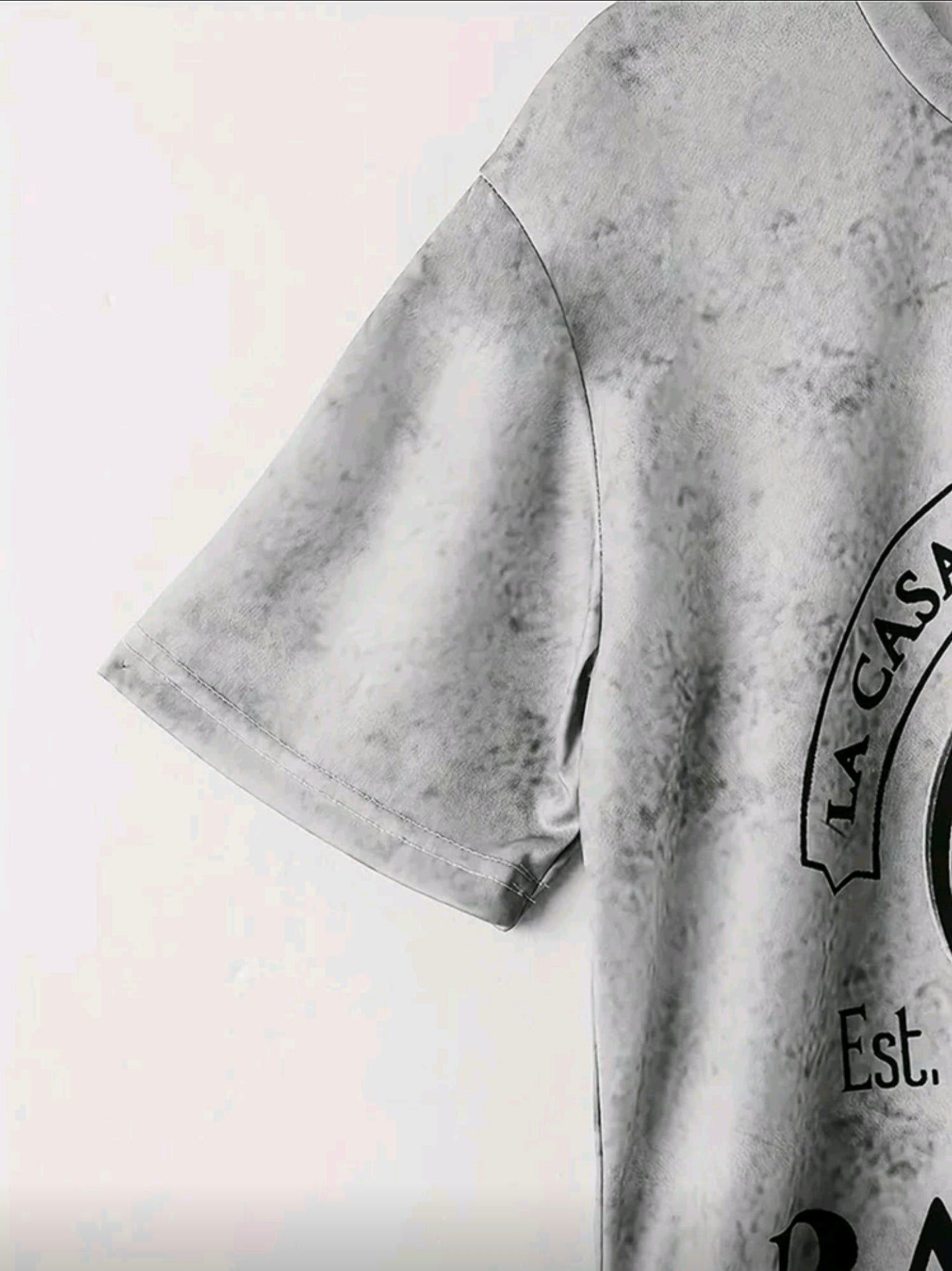Polera OH ALPHA “Bat Heart Legacy – Edición Gris Marmolado”