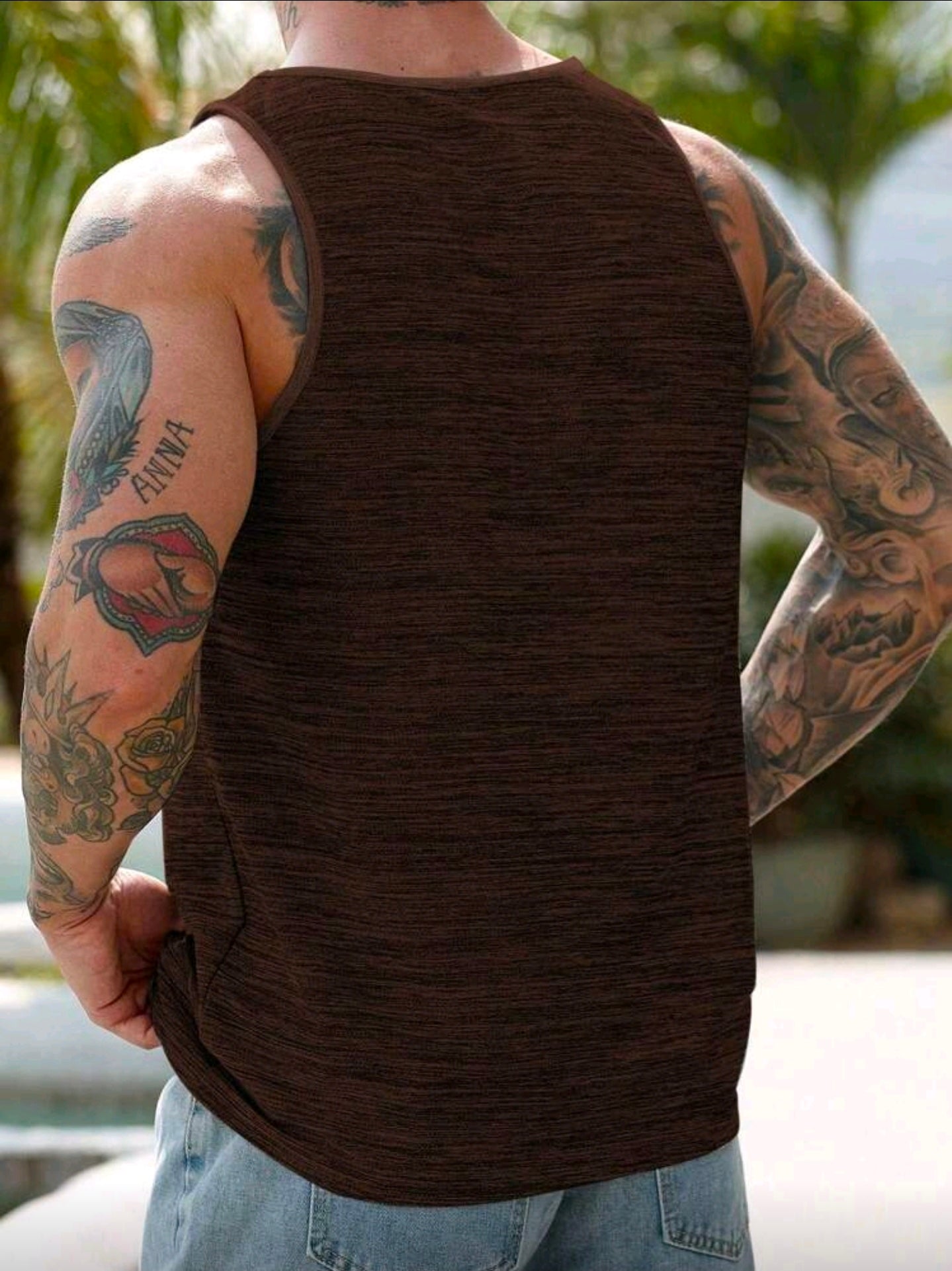 Musculosa OH ALPHA “Rust Fit – Edición Marrón