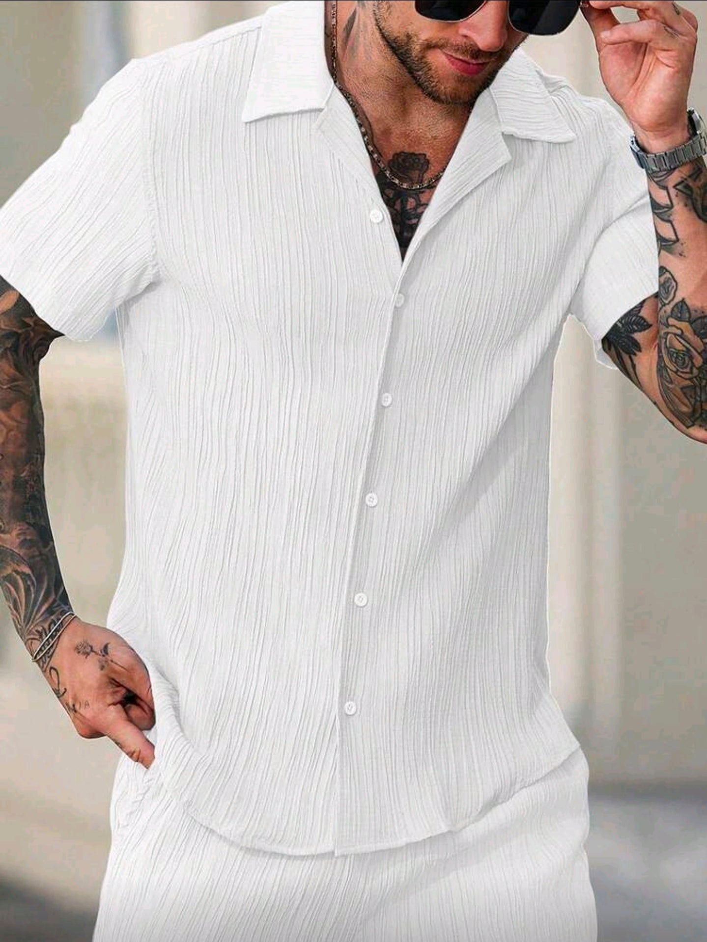 Camisa OH ALPHA “White Breeze – Summer Classic Edition” Talla L