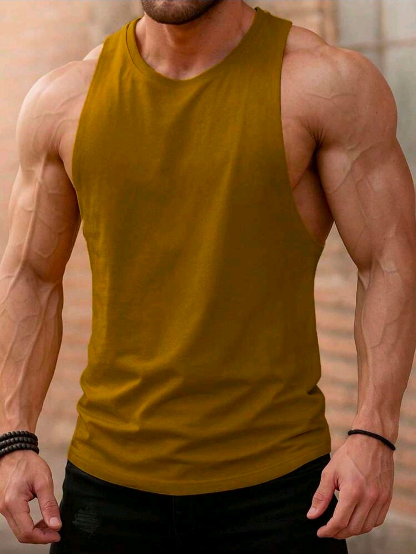 Polera OH ALPHA “Rust MuscleFit Tank – Edición Óxido” Talla L