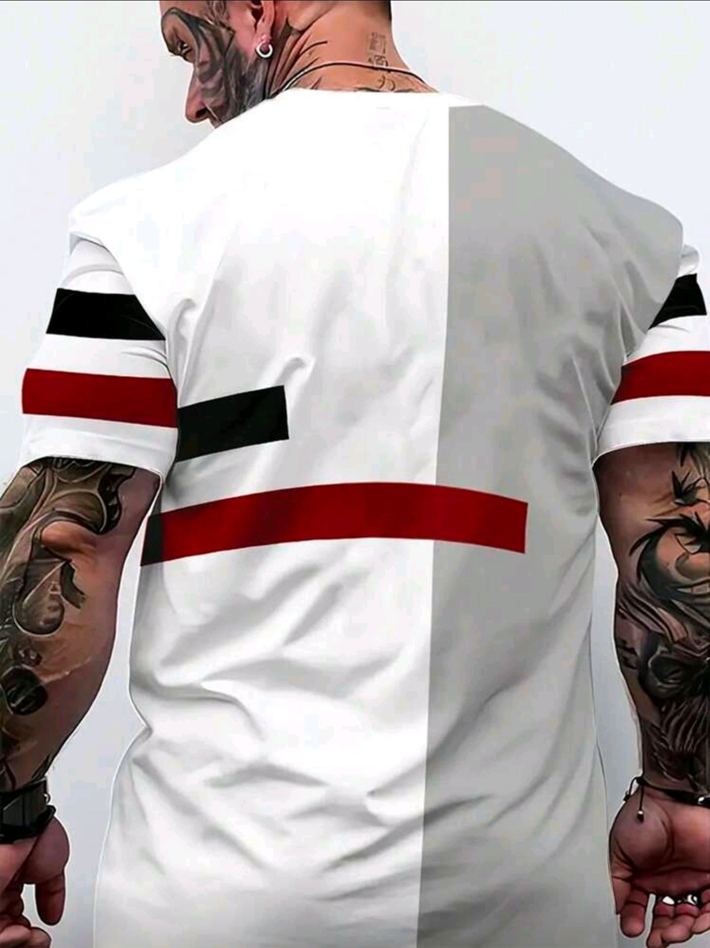 Polera OH ALPHA “Royal King Block – Edición Blanco/Gris”