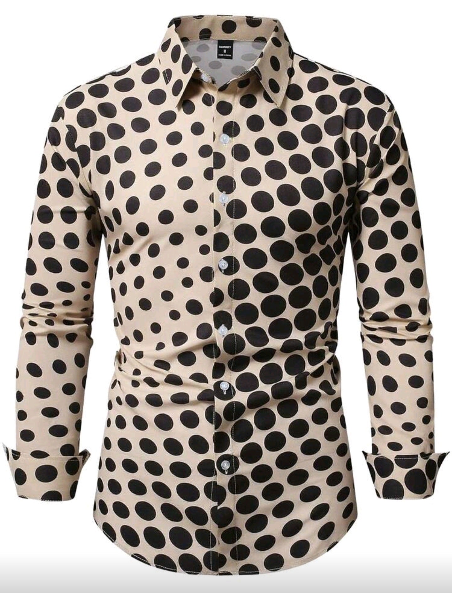 Camisa OH ALPHA “Lunar Bold” – Manga Larga Estampado Moderno