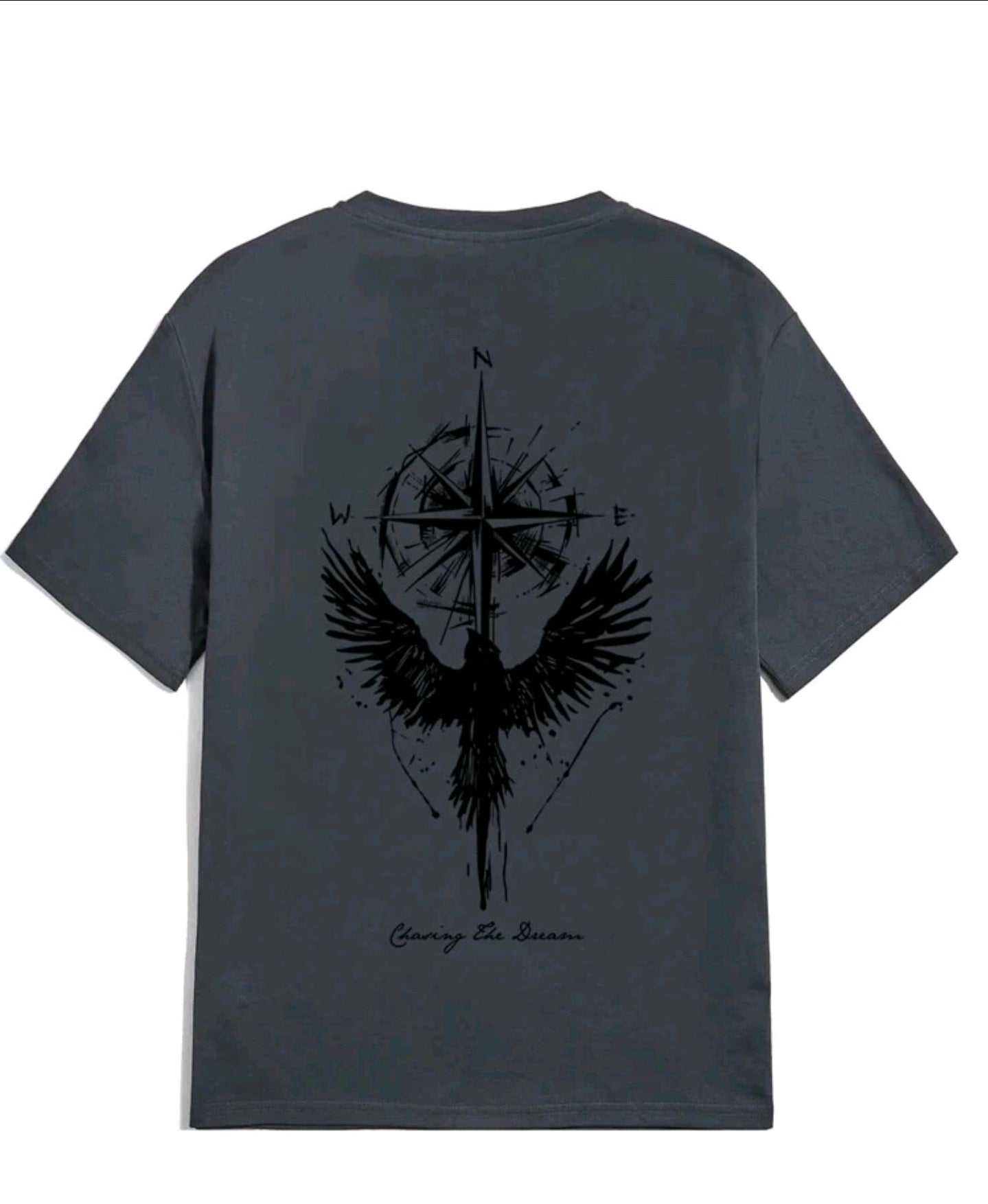 Polera OH ALPHA “Eagle Compass Oversize – Street Vision Edition” (Gris) Talla L