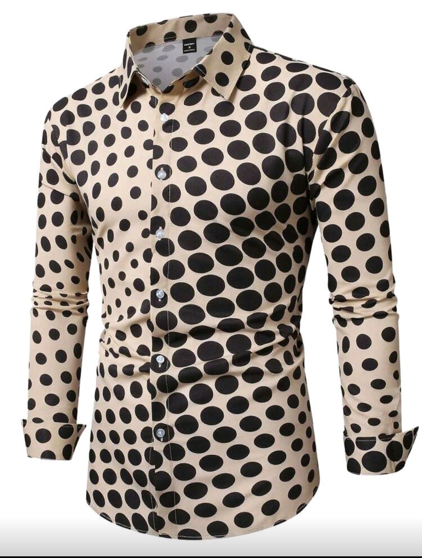 Camisa OH ALPHA “Lunar Bold” – Manga Larga Estampado Moderno